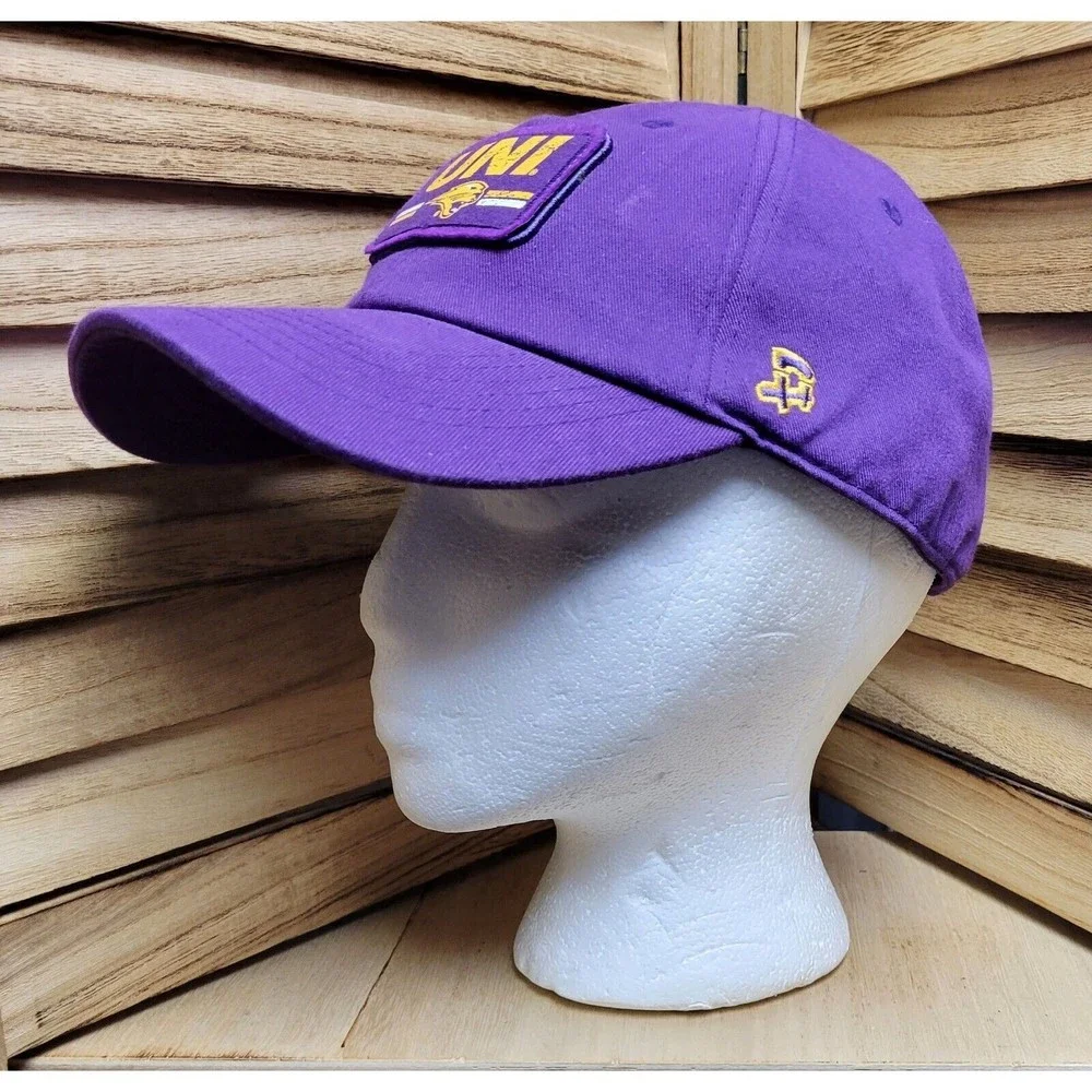 UNI University Of Montana  Authentic Strap Back Low Profile Hat Cap Purple - Picture 3 of 7